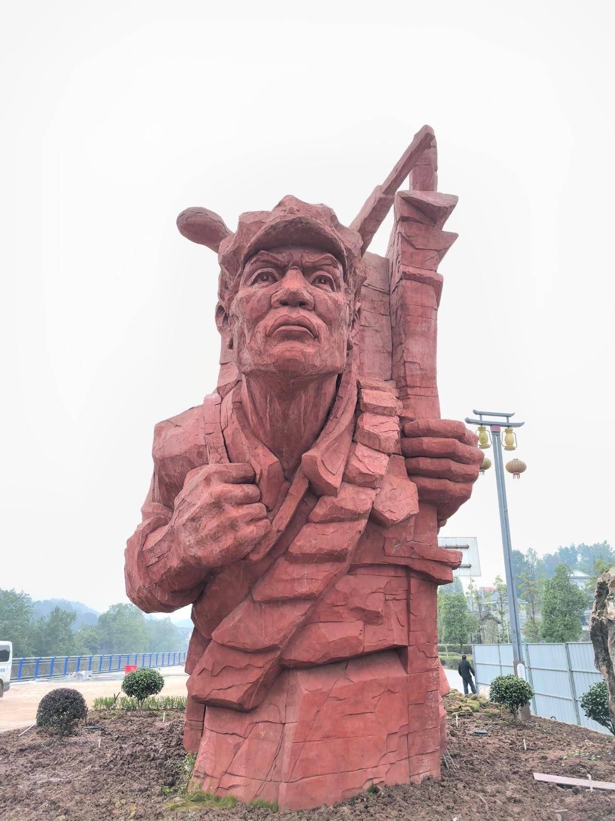 Red Army Second Front Army Long March sculpture